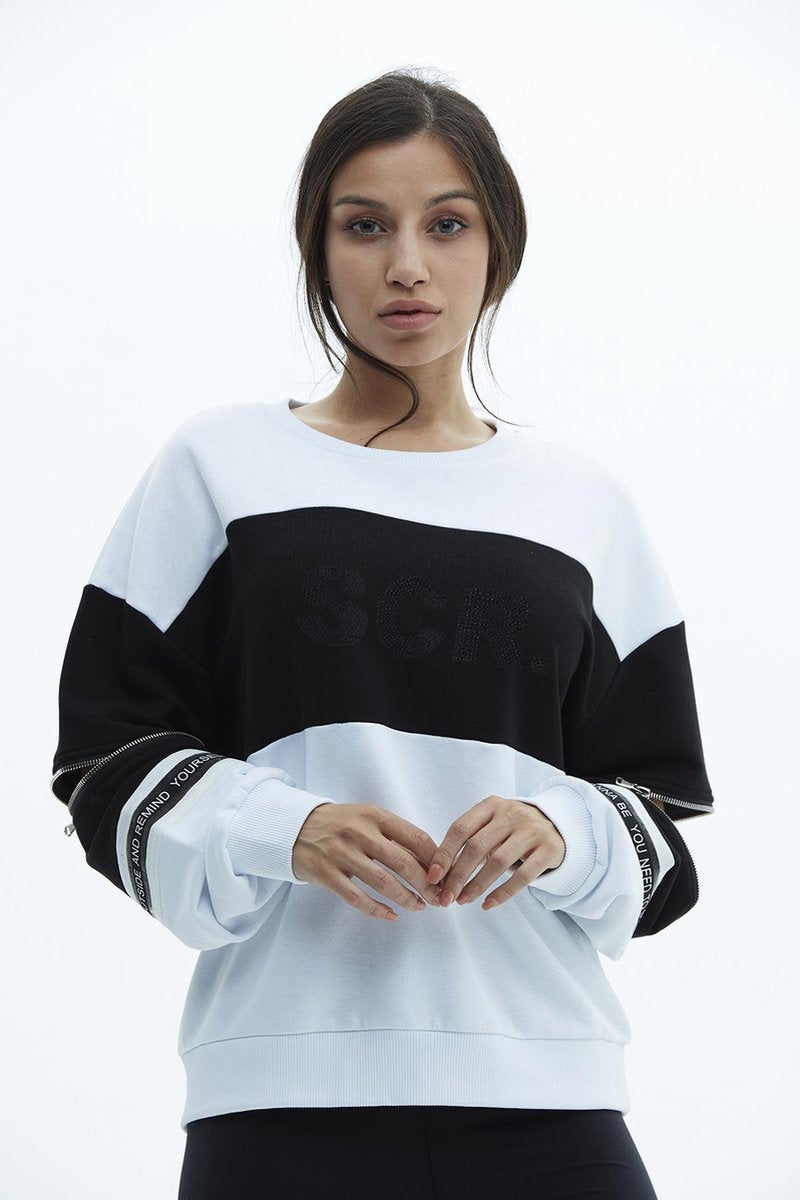 SCR. Nemra Sweater Met  Afritsbare Mouwen