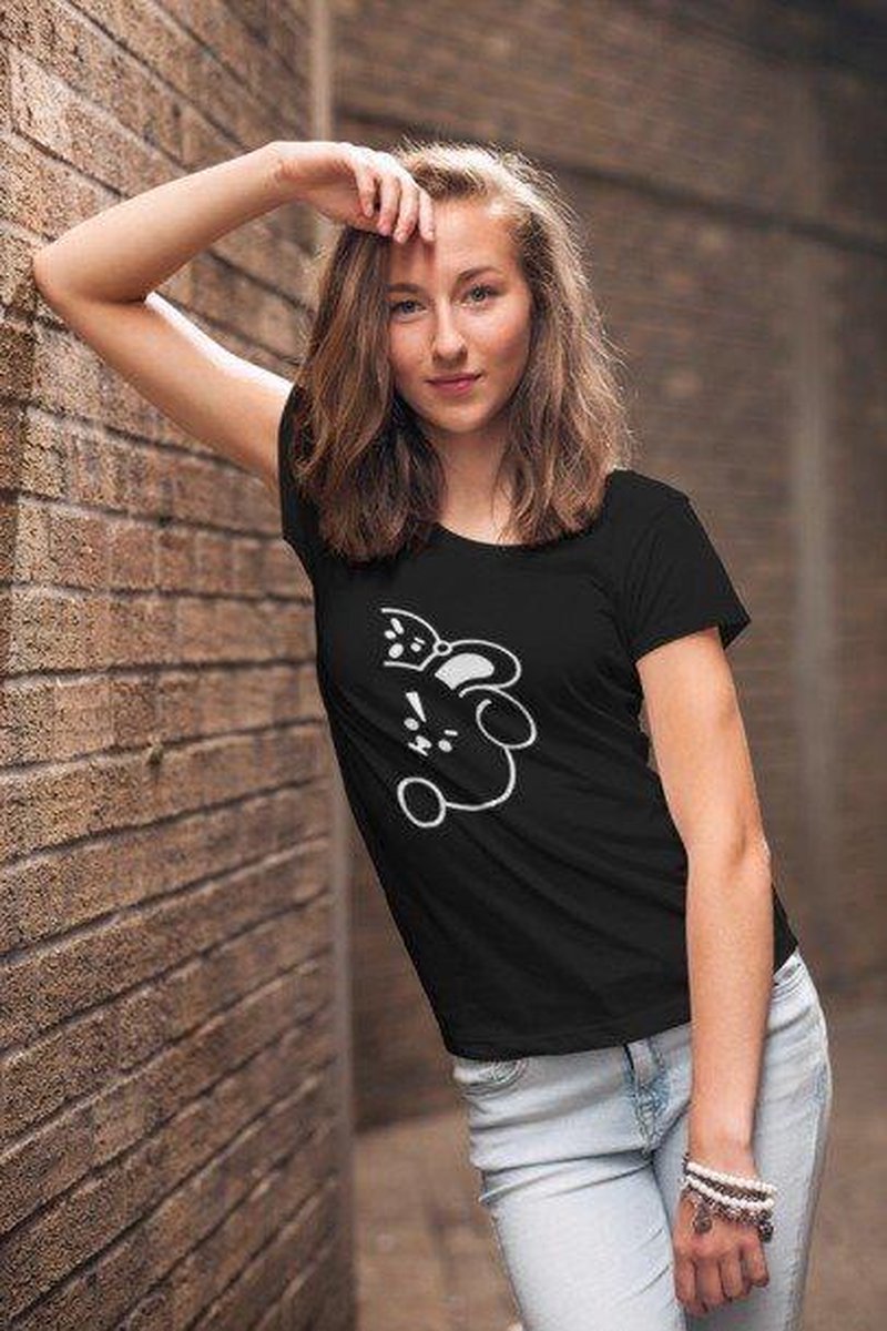 BT21 Cooky Shooky | KPOP BTS LOVE SHIRT | Maat M  | Urban style | Korea BTS Bangtan Boys | K-Drama | Boyband | Kleding | Merch | Merchandise Producten Album