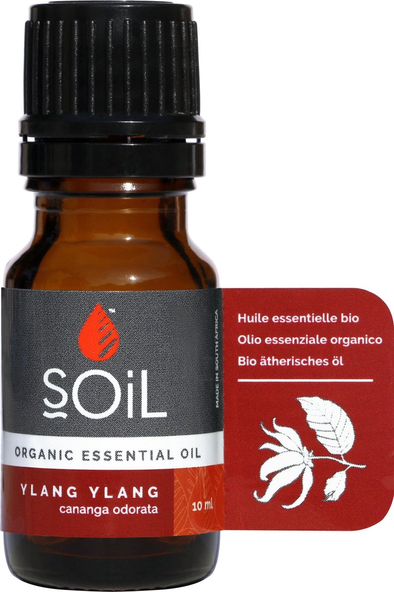 Soil Biologische Ylang Ylang Olie - 10 Ml - Cananga Odorata - Kalmerend - Rustgevend
