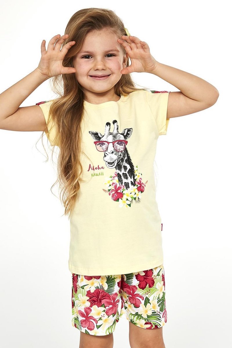Cornette Katoenen Pyama Meisjes | Korte Mouw Korte Broek | Pyjama Meisjes | Shortama Meisjes | Aloha 245/65 246/65 98/104