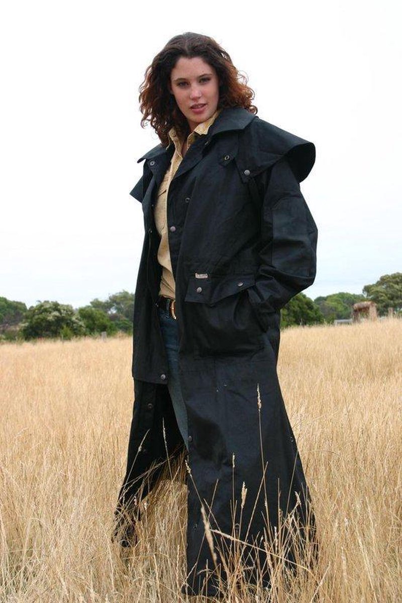 Scippis Oilskin Longrider Coat zwart