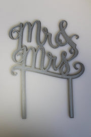 Taart topper Huwelijk - taarttopper bruiloft - taartopper herbruikbaar MR & MRS
