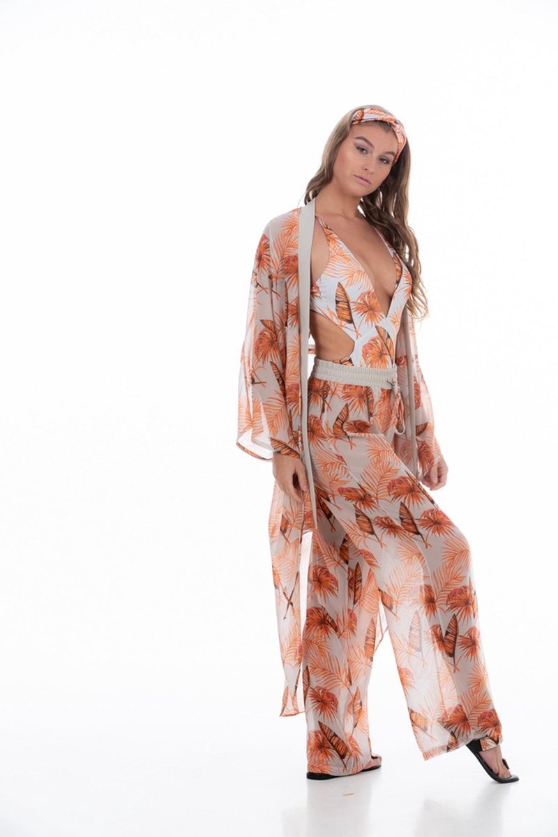 Beach & Resort wear Terry Ray Mia Orange Leaf L/XL
