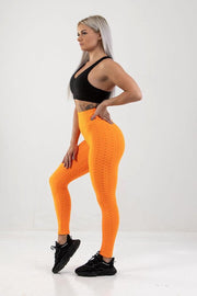 Honey Sportleggings Dames - High Waist - Oranje Maat M