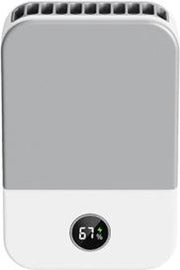 DQ205 zomer mini hangende nekventilator USB draagbare student stille hoge wind bladloze ventilator (wit)