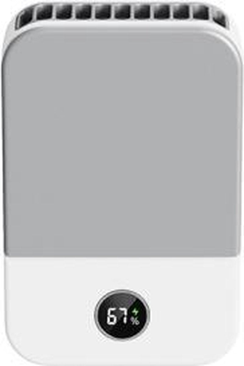DQ205 zomer mini hangende nekventilator USB draagbare student stille hoge wind bladloze ventilator (wit)