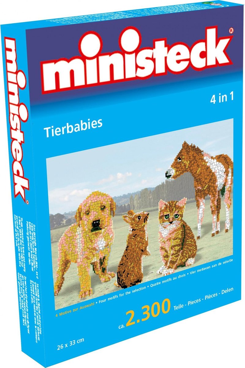 Ministeck 4-in-1 Jonge Dieren
