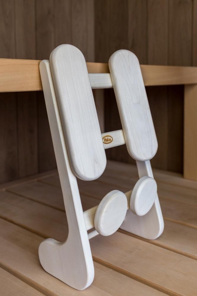 Ergonomische rugsteun (merk; Halu) voor de infrarood- & finse sauna (Espen)