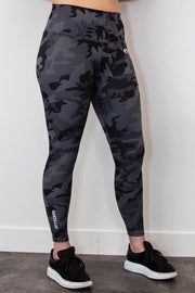 Barzillas Legging - Sportlegging - Midnight Camo - Gym - Yoga - Casual - 100% squatproof - High waist - Fashion - Seamless - 4-way stretch - Maat S