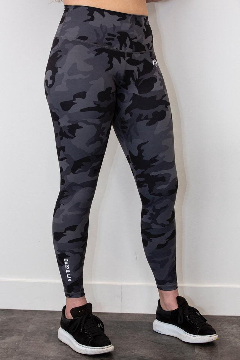 Barzillas Legging - Sportlegging - Midnight Camo - Gym - Yoga - Casual - 100% squatproof - High waist - Fashion - Seamless - 4-way stretch - Maat S
