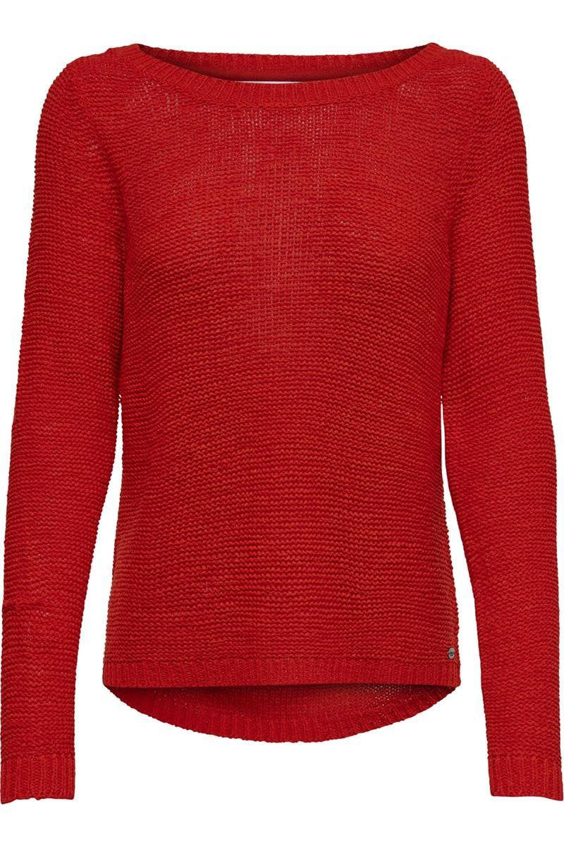 Onlgeena Xo L/s Pullover Knt Noos 15113356 High Risk Red