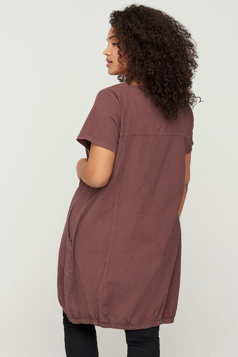 Jurk EASY Zizzi cotton sheeting