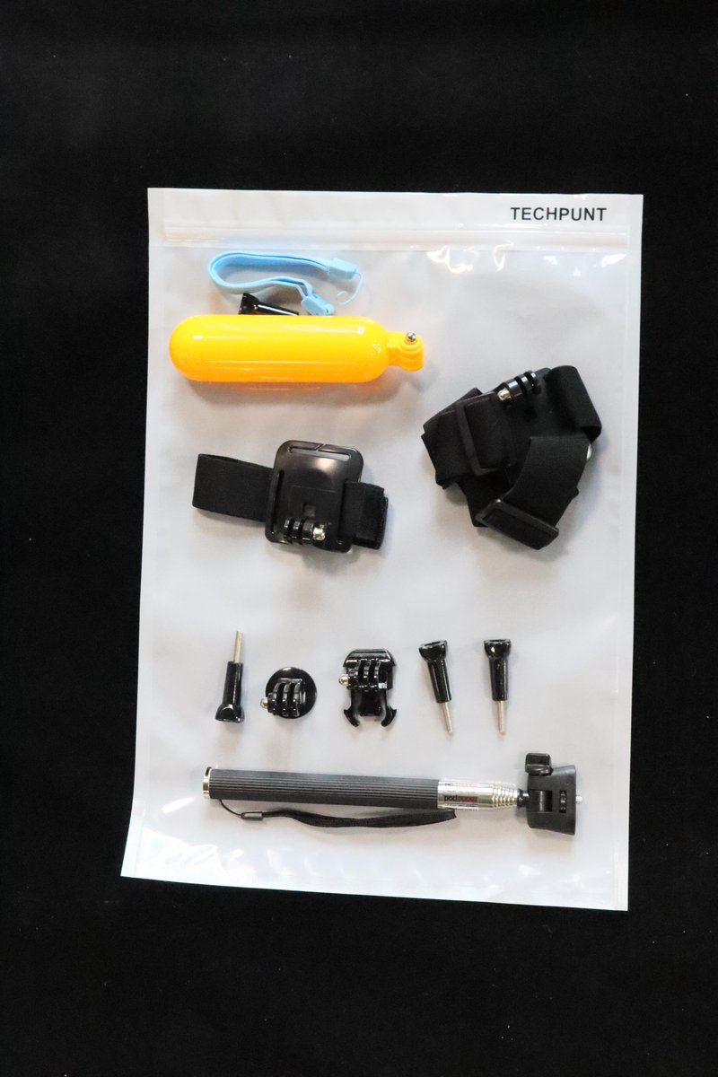 TECHPUNT 6-in-1 Accessoires set (6 stuks) - Geschikt voor o.a. GoPro