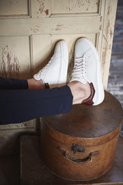 Magnanni Mannen Leren Crocoprint Lage sneakers / Herenschoenen 23825 - Wit - Maat 43.5