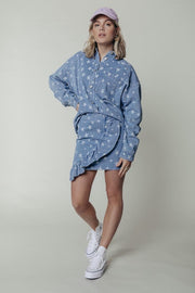 Colourful Rebel Kaylo Star Oversized Dames Blouse - Maat L