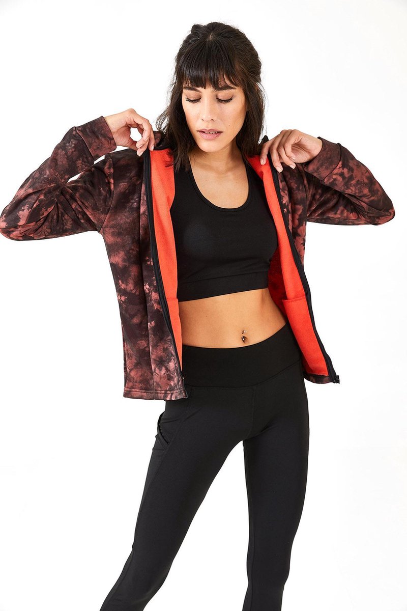 cúpla Women's Activewear Zip Jacket Fashionable Sportswear for Training Gym Running with Pockets