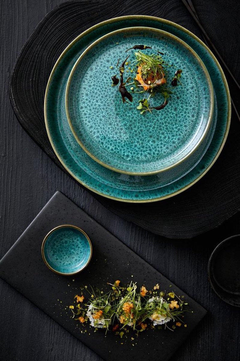 Bitz - Plate dia 27cm Green/Green