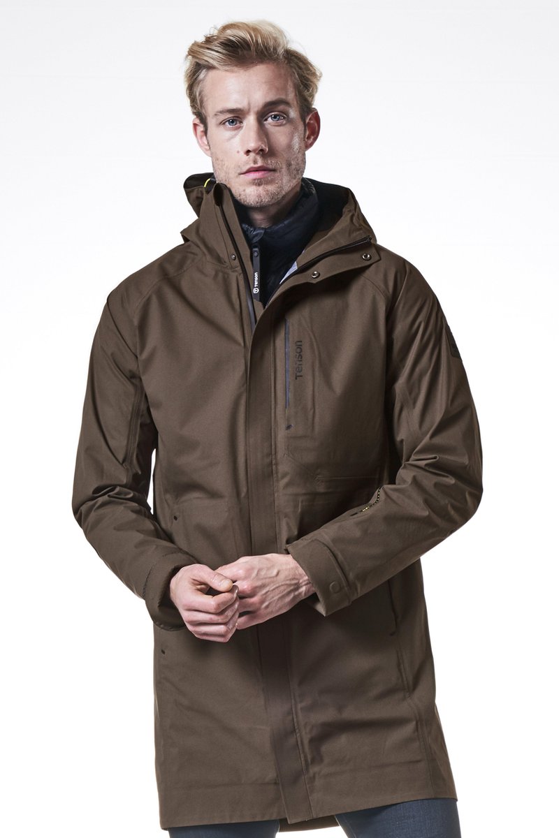 Tenson Yukon M Shell - Outdoorjas - Heren - Donker Khaki - Maat XXL