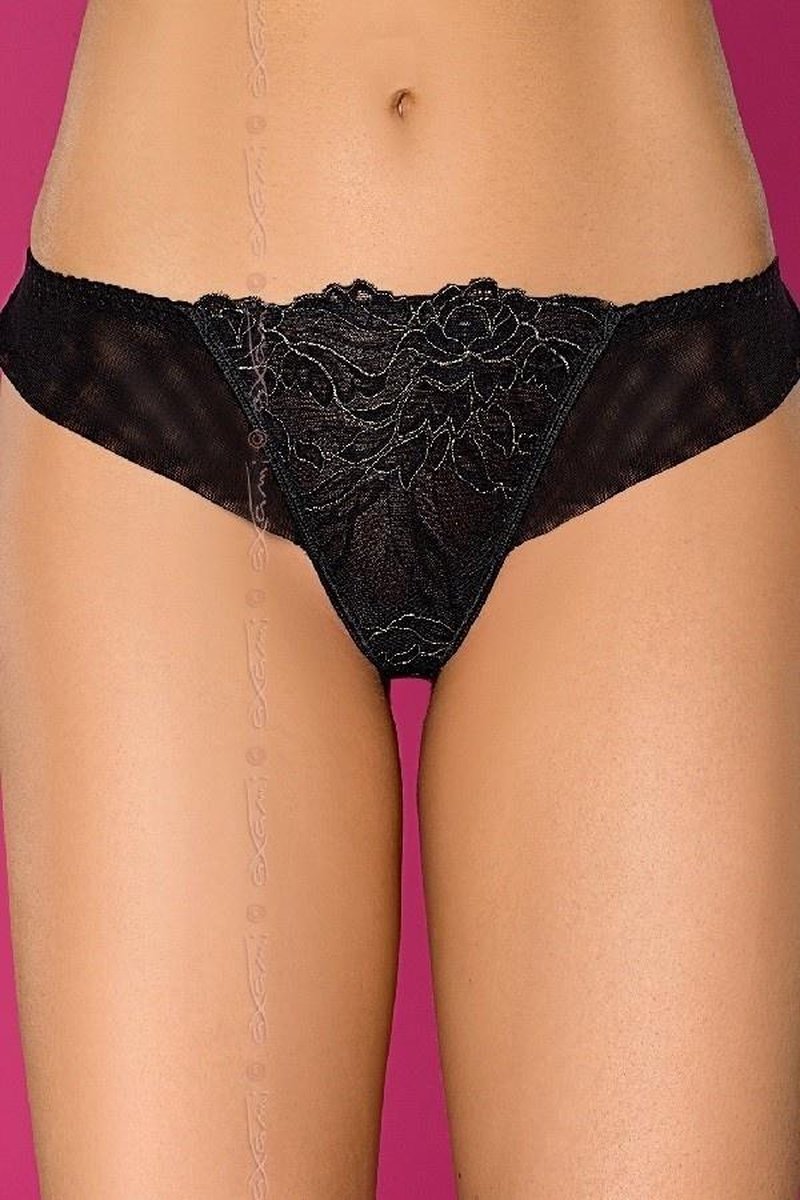 String Zwart met Goud Maat: S