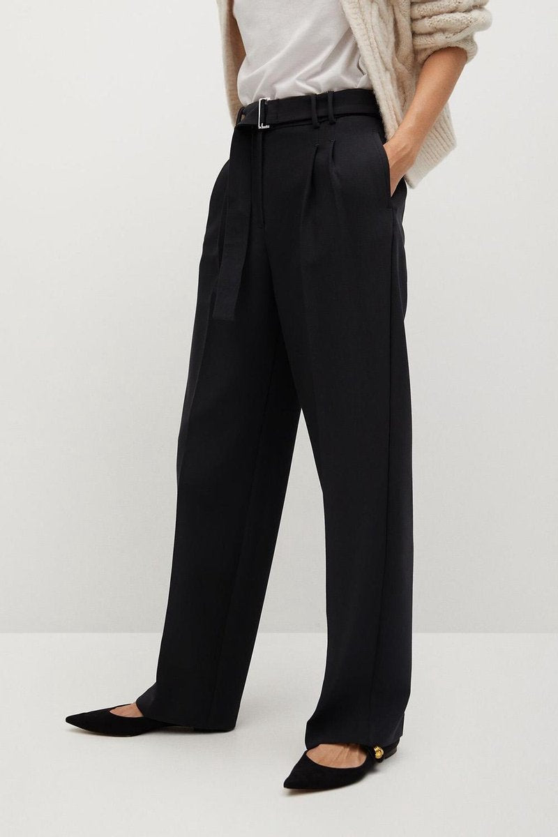Broek Met Bandplooidetail 87920557 99