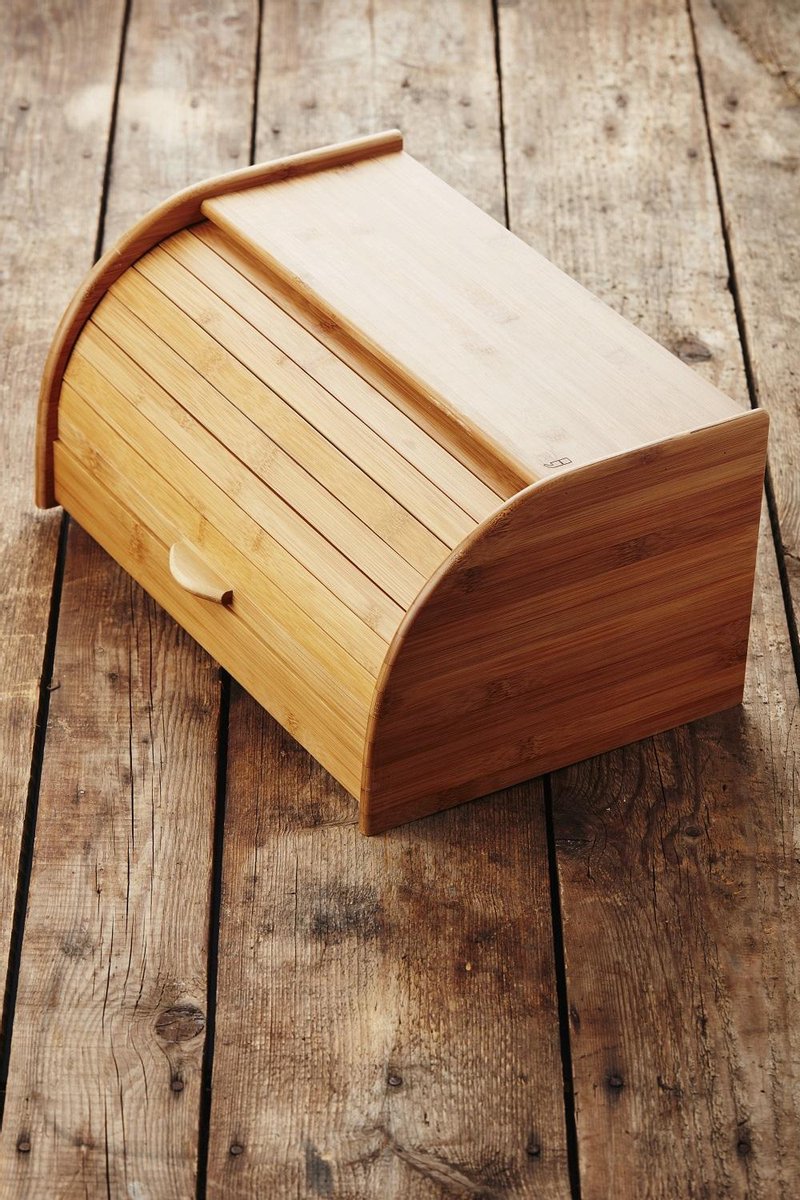 Point-Virgule - Broodtrommel - Bewaardoos voor 2 broden - Bamboe - 40 x 26 x 20 cm