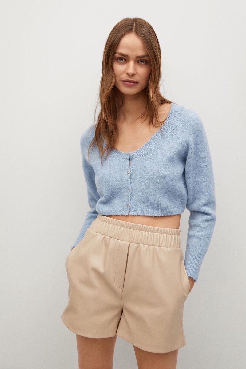 Crop Gebreid Vest 87094047 50