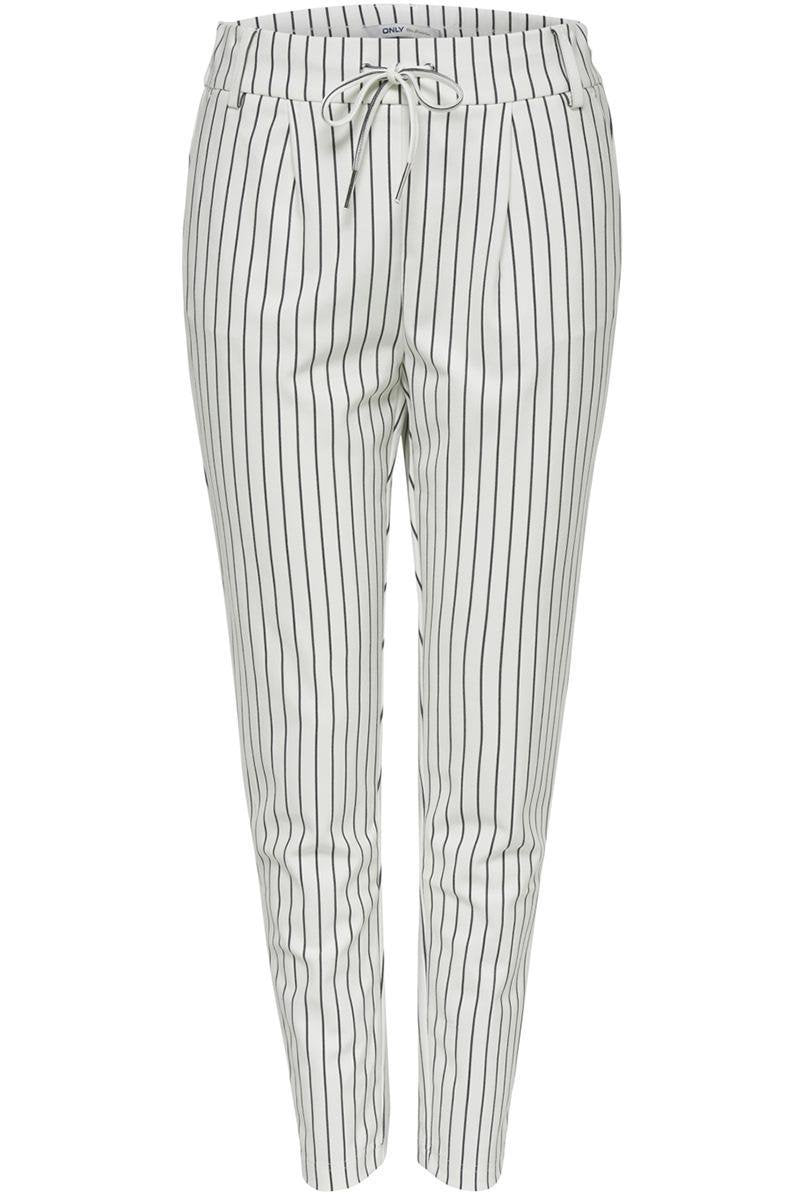 Onlpoptrash Easy Rush Stripe Pnt No 15176615 Cloud Dancer/black