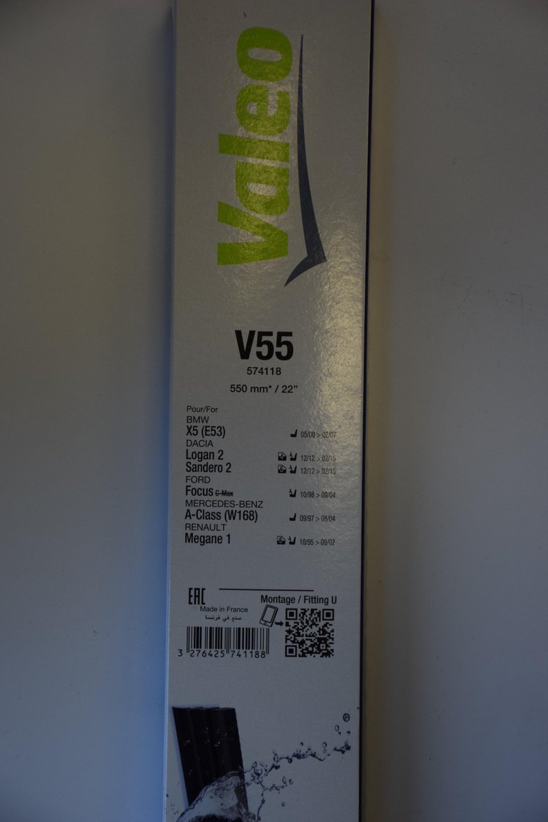 Valeo Ruitenwisser Silencio Standard V55 Voorzijde