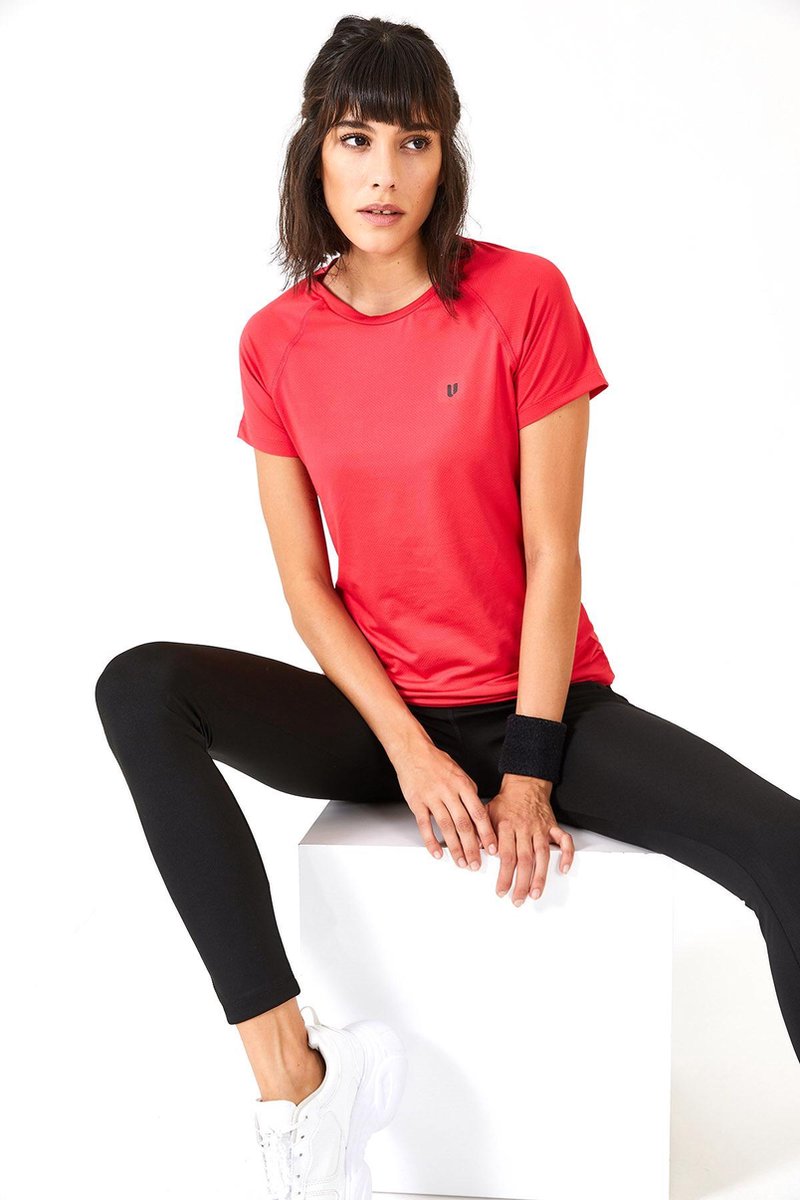 cúpla Women's Activewear Mesh T-Shirt Sportswear for Training Gym Running Yoga