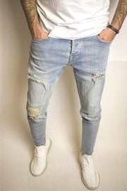 2YPROMIUM | HERENJEANS | Skinny fit jeans heren | Maat 30 | Kleur Lichtblauw