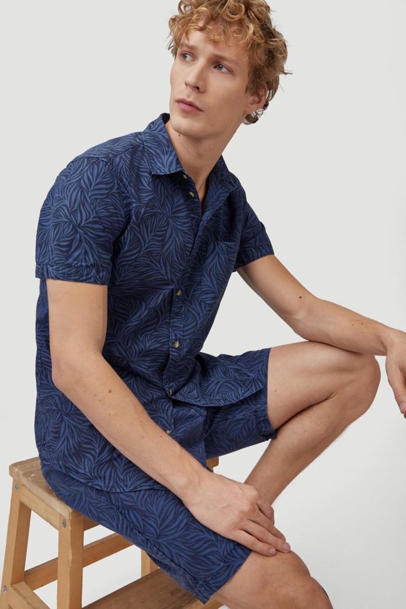 Leave Now Shortsleeve Shirt 1a1310 5900 Blue Aop