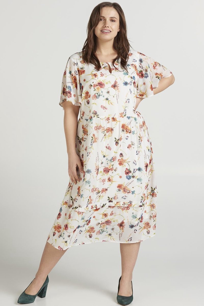 Jurk SINAS Zizzi voile print