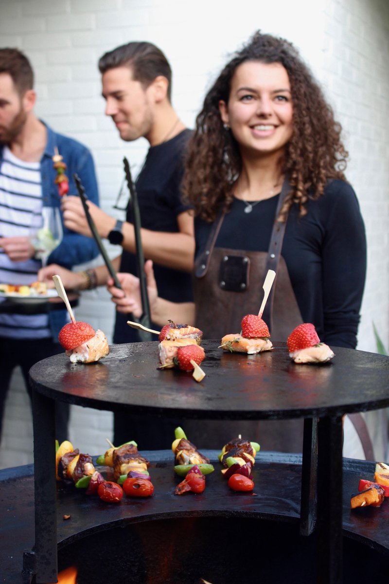 The Dot 80 - Barbecue etagère voor op de Co-Fire GrillRing 80