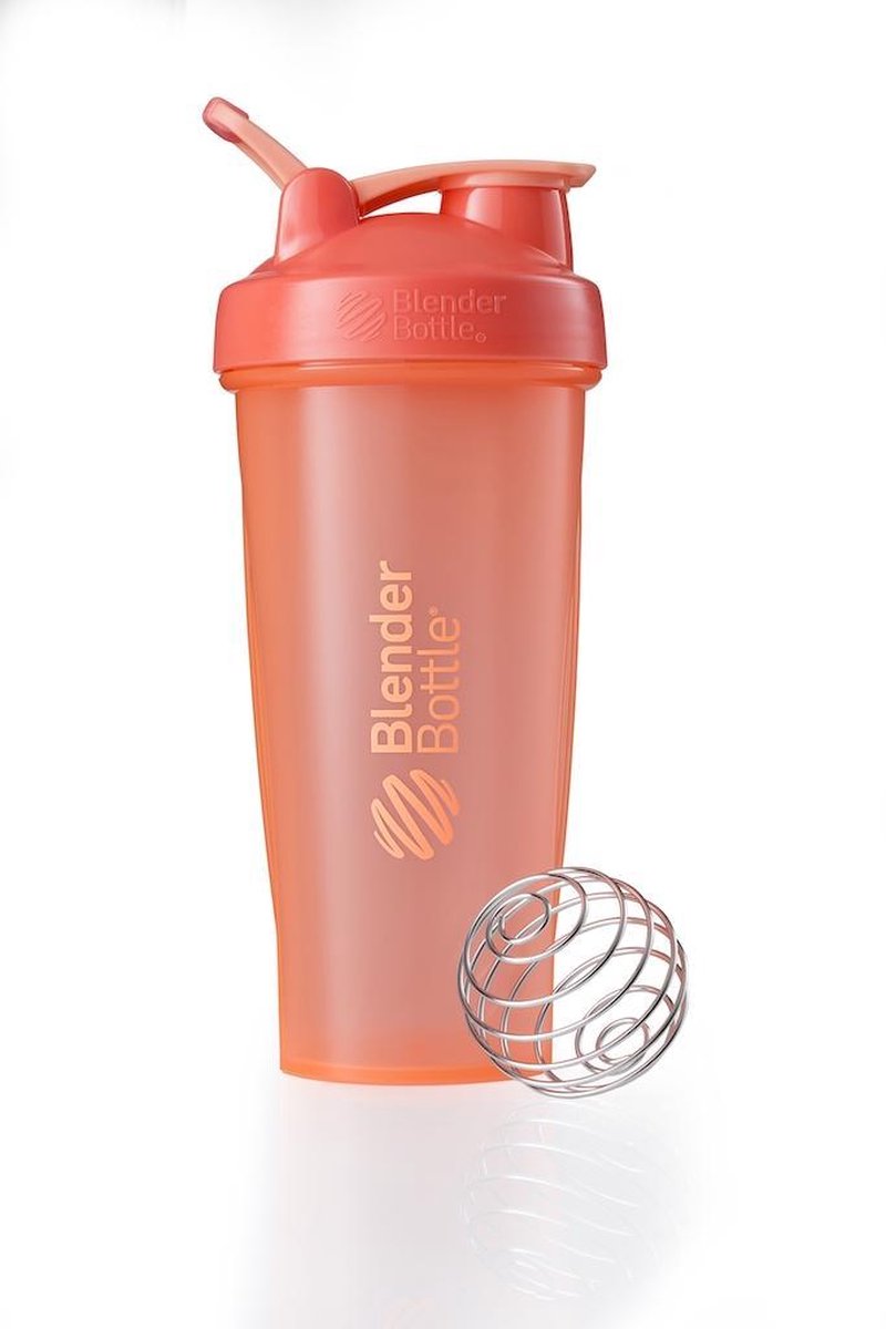 BlenderBottle Classic met oog - Eiwitshaker / Bidon - 820ml - Fullcolor Coral