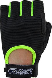Chiba - 40517 Summertime Gloves (Black/Neon yellow) XL
