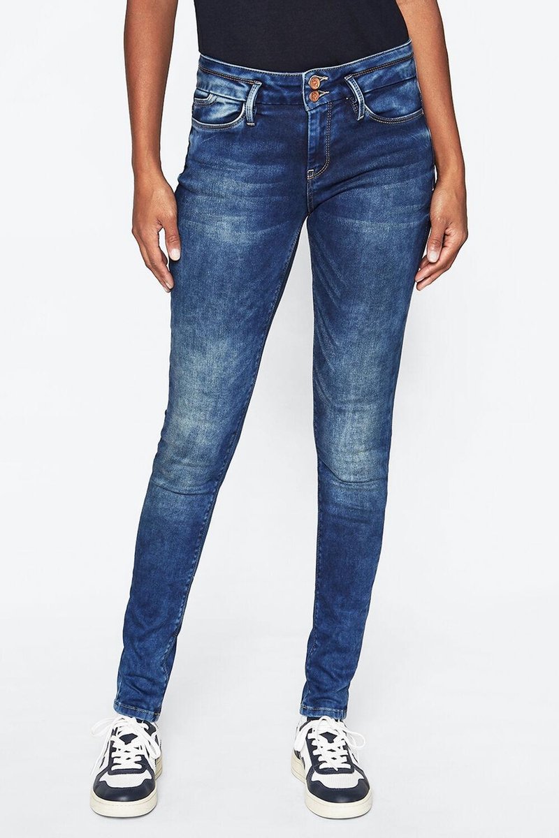 Tripper Rome Skinny Dames Skinny Fit Jeans Blauw - Maat W25 X L32