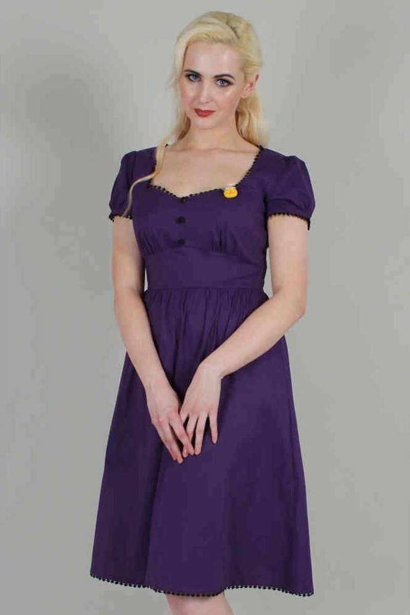 Voodoo Vixen Korte jurk -XXL- Belladona Deep Purple Paars