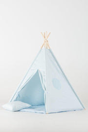 FUJL - Tipi Tent - Speeltent - Wigwam - kinder tipi -  Set Blauw - Inclusief accessoires