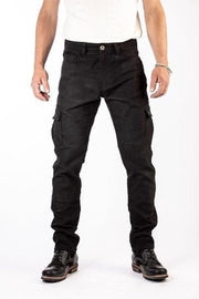 ROKKER Black Jack Slim Black Motorcycle Jeans L34/W38