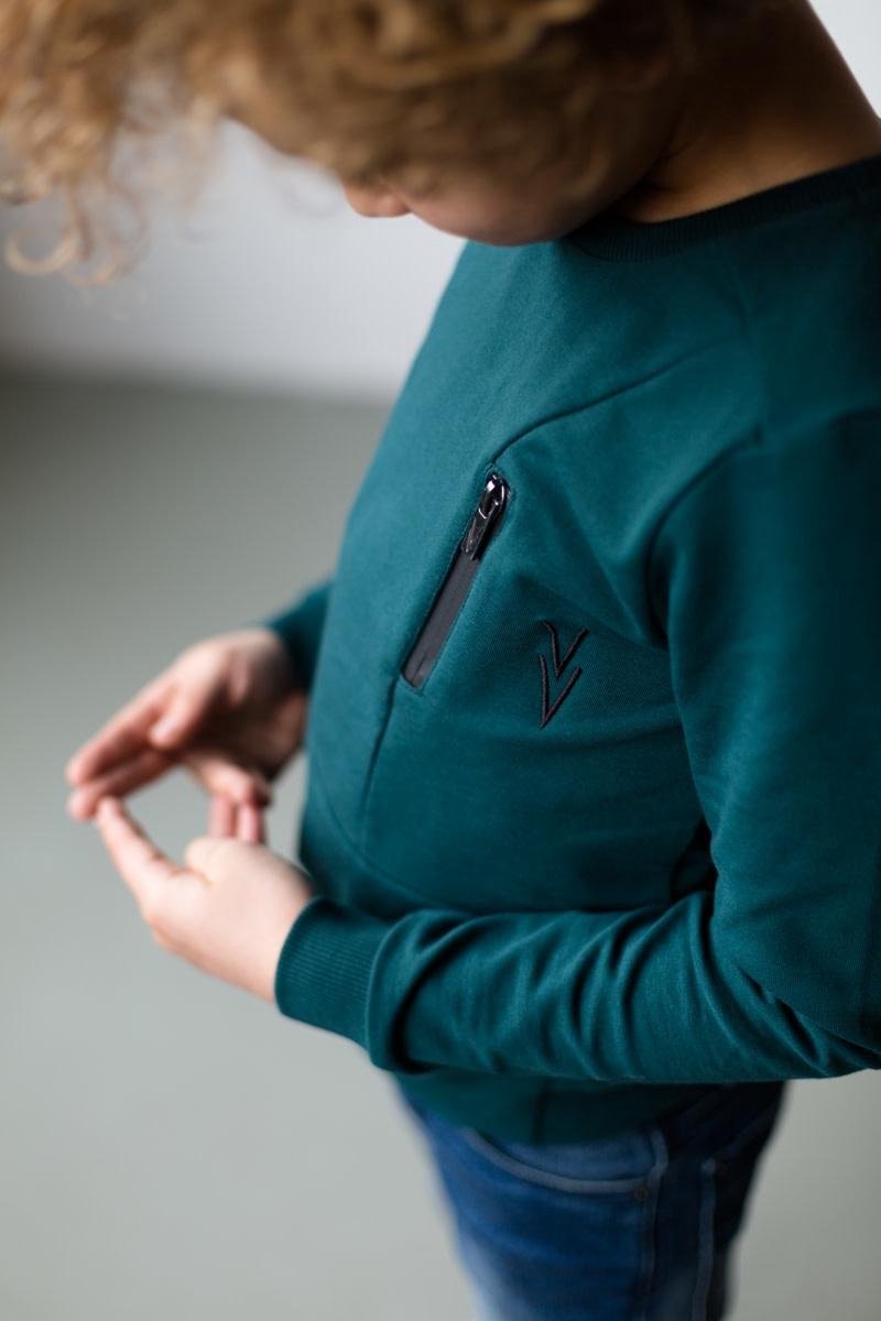 Levv jongens sweater Kelvin Deep Green