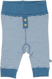 Minymo - baby joggingbroek - blauw - Maat 68