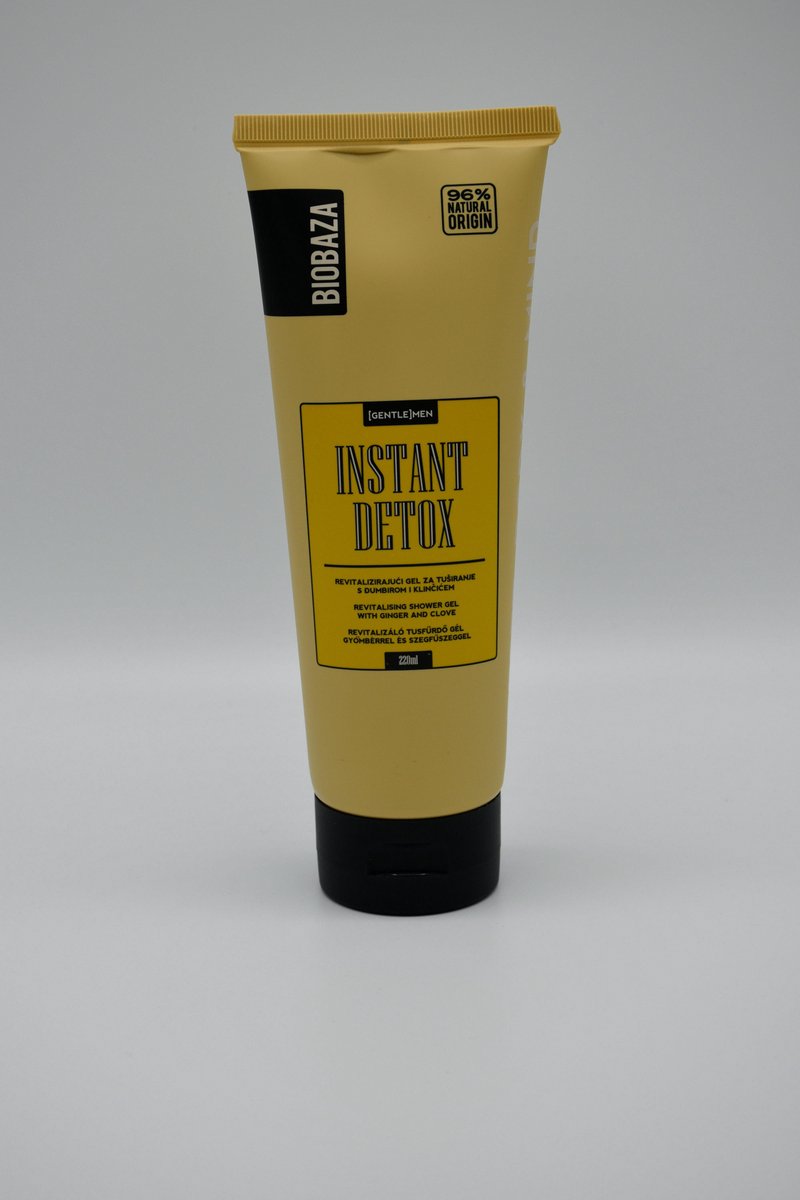 BIOBAZA MEN instant detox shower gel op natuurlijke basis