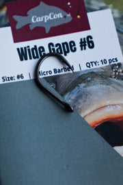 Wide Gape Karperhaken - Haakmaat #8 - 10 stuks - Teflon Coated Karper Haak - Vishaakjes