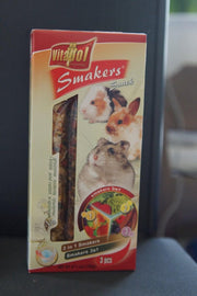 3 in 1 "Smaker" voor knaagdieren en konijnen - 3 x 110gr