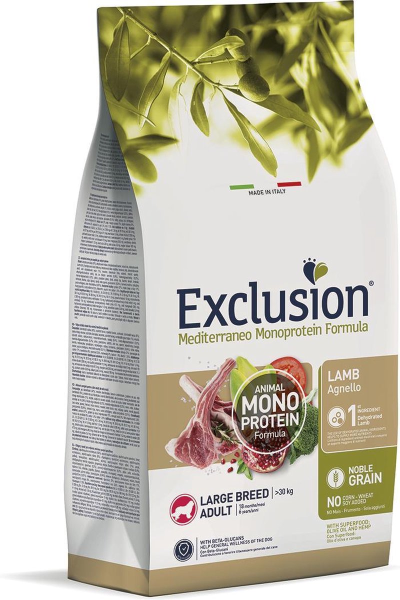 Exclusion Mediterraneo large lam 12 kilo