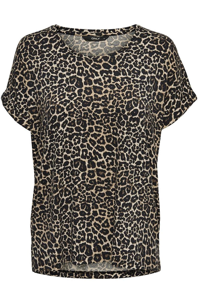 Onlmoster Aop S/s Top Jrs 15182852 Black/leo Aop