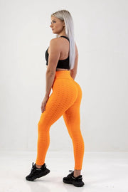 Honey Sportleggings Dames - High Waist - Oranje Maat L