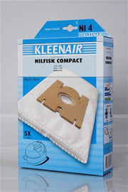 Kleenair 4 Micro Fiber Stofzuigerzakken Nilfisk Compact C20 + 1 Filter