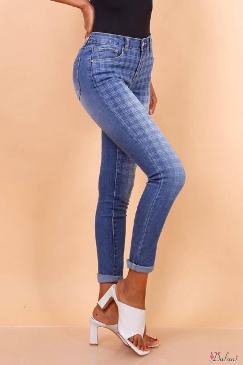 Broek Toxik3 met normale taille new printed jeans