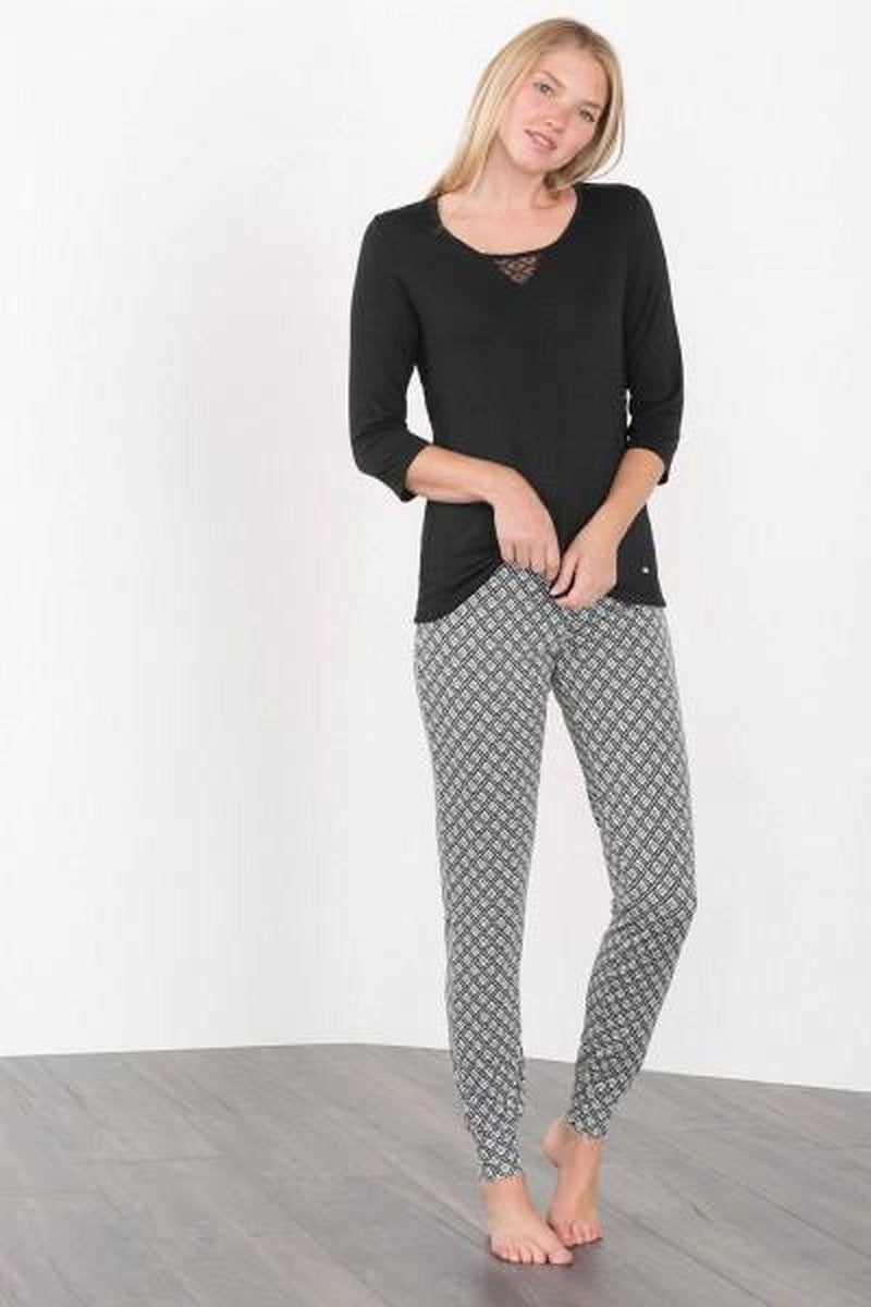Esprit – Alina - Pyjama - 076EF1Y002 - Black Print - 46